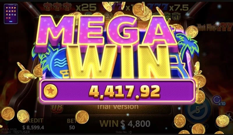 Hot Fire 777 - голема добивка на Prize Line